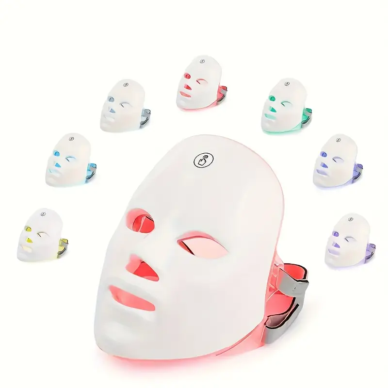 Rechargeable 7-Color LED Facial Mask | Photon Therapy for Skin Care