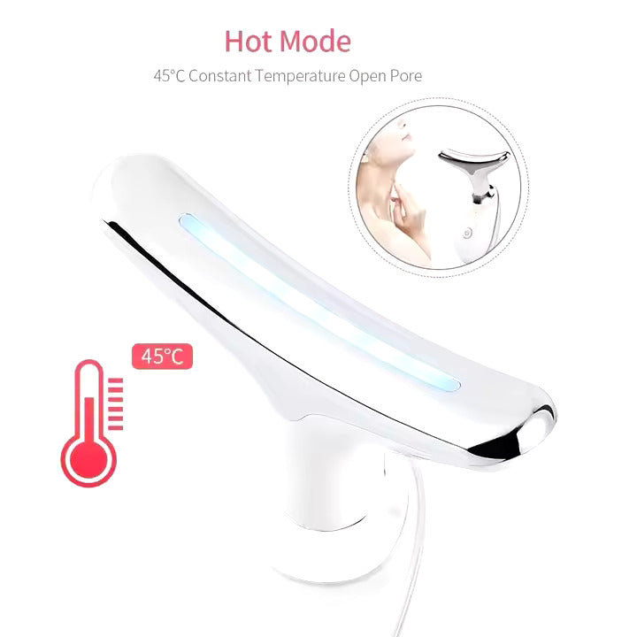 LED Face & Neck Massager | Skin Firming & Lifting Tool