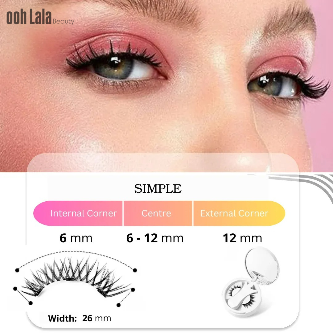 OohlalaBeauty Soft Magnetic Eyelashes with Applicator