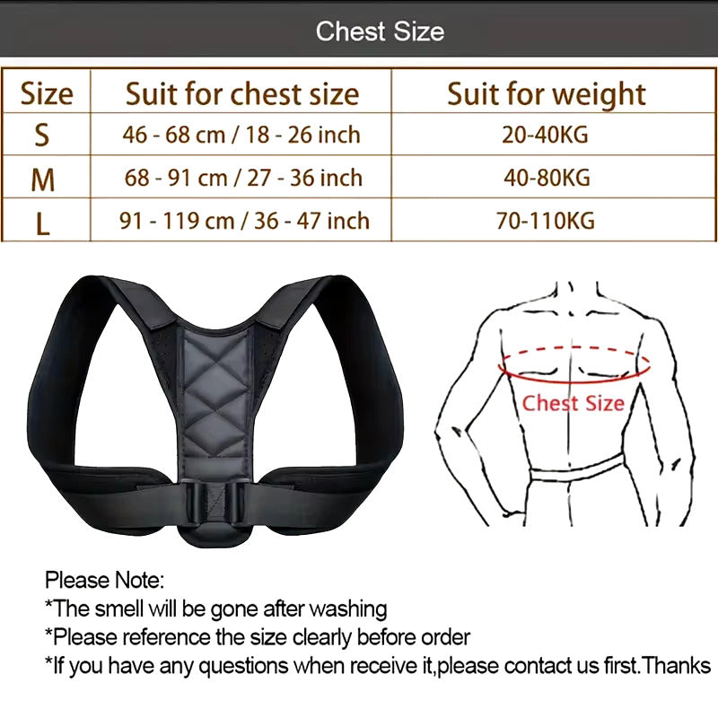 Unisex Posture Support Belt | Adjustable Back & Spine Alignment