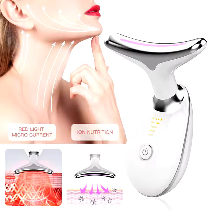 LED Face & Neck Massager | Skin Firming & Lifting Tool