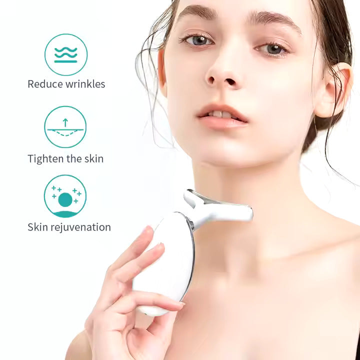 LED Face & Neck Massager | Skin Firming & Lifting Tool