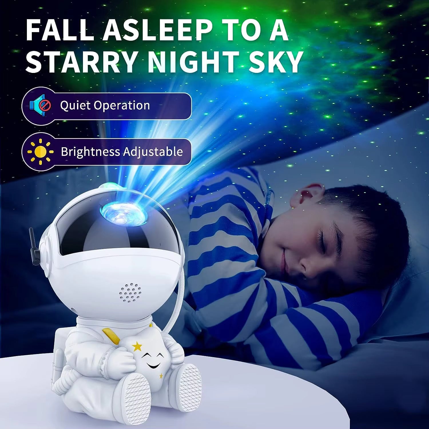 LED Galaxy Star Projector | Night Light for Bedroom & Decor