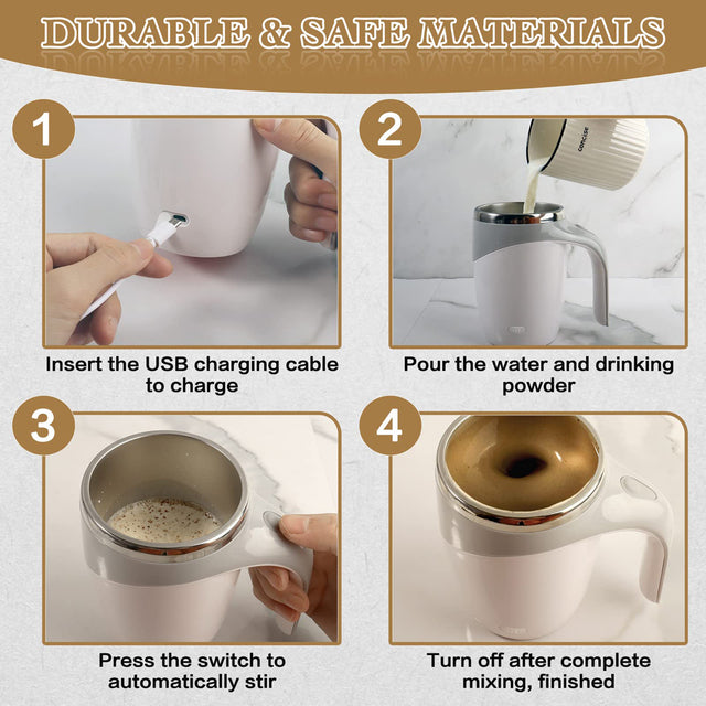 Automatic Magnetic Stirring Mug | Rechargeable Self-Stirring Cup