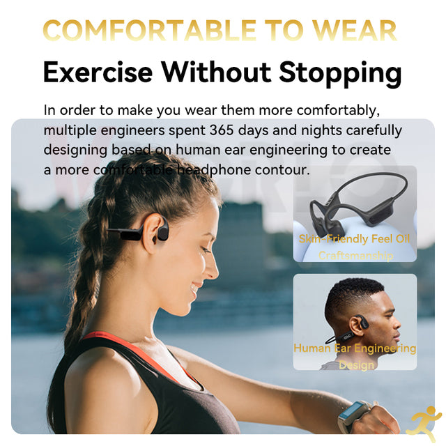 Bone Conduction Headphones | Waterproof Bluetooth Headset for Sports