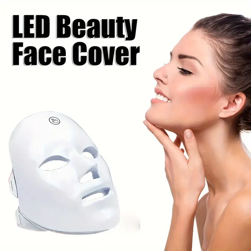 Rechargeable 7-Color LED Facial Mask | Photon Therapy for Skin Care